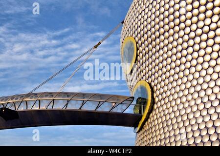 Birmingham Bullring suspended  bridge  futuristic architecture Stock Photo