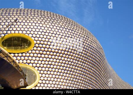 Birmingham Bullring suspended  bridge  futuristic architecture Stock Photo