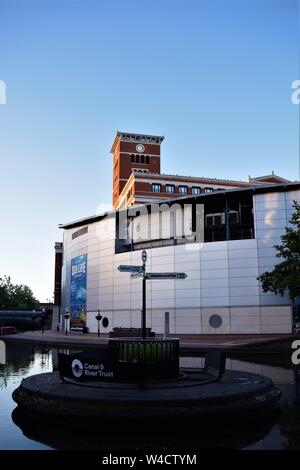 Birmingham canals early morning view Stock Photo