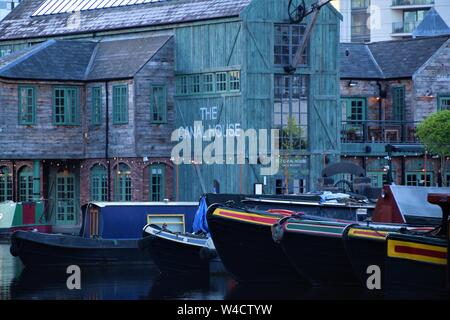 Birmingham England Canal Photography Stock Photo