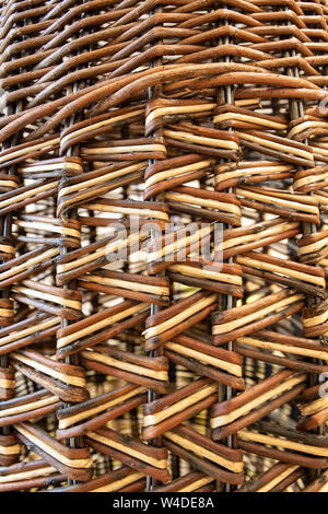 Wickerwork texture background. Antique wickerwork pattern used for basket. Close up Stock Photo