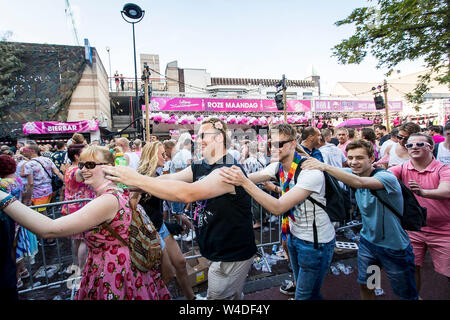 TILBURG - 17-07-2019, It is pink monday at the fair of Tilburg ...