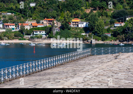 San Felipe from Castillo La Palma, Castle of La Palma, Mugardos, Ria de Ferrol, A Coruña province, Galicia, Spain Stock Photo