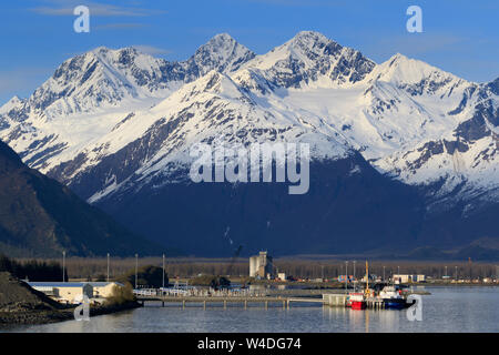 Port of Valdez, Prince William Sound, Alaska, USA Stock Photo