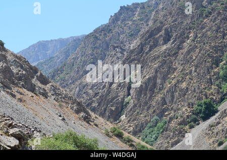 Zarmas Canyon in Qashqadarya province, southeastern Uzbekistan Stock ...