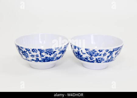 Empty Plastic Bowl , Clipping path , isolated on white - Image Stock Photo