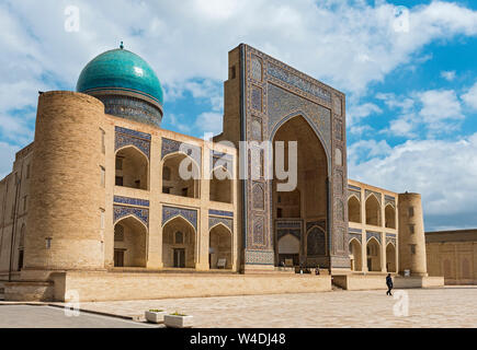 Mir-i-Arab Madrasa (Mir Arab Madrasah), Bukhara, Uzbekistan Stock Photo