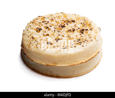 Giant  crumpets isolated on white background Stock Photo