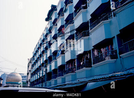 Apartment housing in Manila in Luzon Metro Manila in the Philippines in Southeast Asia Far East. Stock Photo