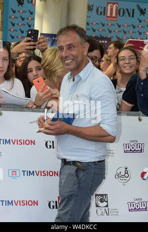 Italy, Giffoni Valle Piana, 22 July 2019 : Director and screenplayer Ivan Cotroneo attends the photocall and red carpet at the Giffoni Film Festival Stock Photo