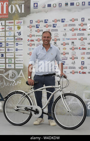 Italy, Giffoni Valle Piana, 22 July 2019 : Director and screenplayer Ivan Cotroneo attends the photocall and red carpet at the Giffoni Film Festival Stock Photo