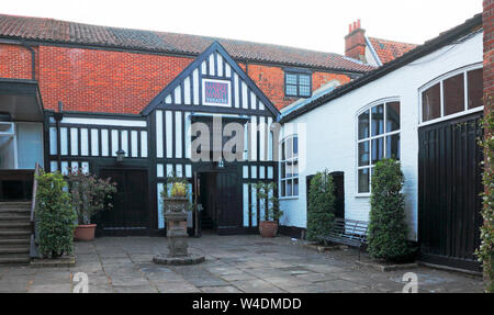 A view of the Maddermarket Theatre in St John's Alley in the City of Norwich, Norfolk, England, United Kingdom, Europe. Stock Photo