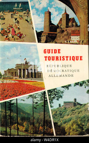 Cover of a GDR (Eastern-Germany, German Democratic Republic) Touristic guide, Leipzig Editions, Eastern-Germany Stock Photo