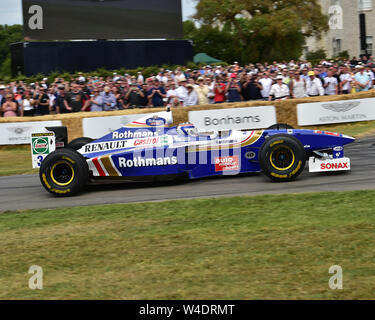 Ted Zorbas, Williams Renault FW19, Goodwood Festival of Speed, Speed Kings, Motorsport's Record Breakers, Festival of Speed, 2019,  Motorsports, autom Stock Photo