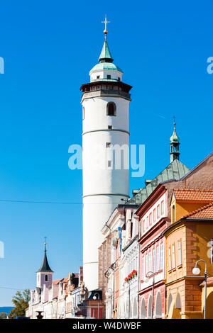 historic architecture Domazlice, Czech Republic Stock Photo