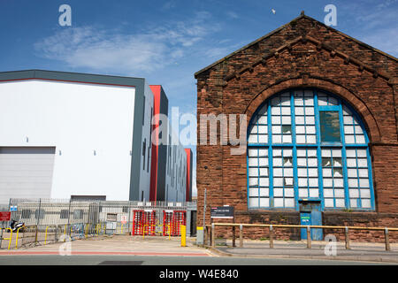 British Factory Building BAE Systems factory buildings in Barrow in Furness, Cumbria, UK Stock ...