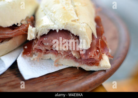 pork sandwich Stock Photo