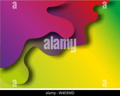 Abstract modern graphic elements. Dynamical colored forms and line. Gradient abstract banners with flowing liquid shapes. Template for the design of a Stock Vector