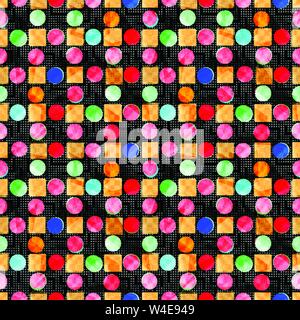 beautiful colored circles on dark background vector illustration Stock Vector