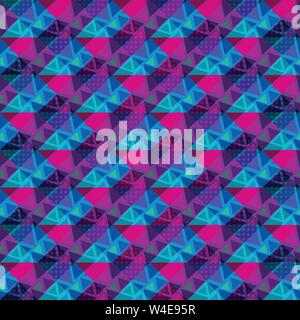 beautiful colored polygons with white contours seamless pattern vector illustration Stock Vector