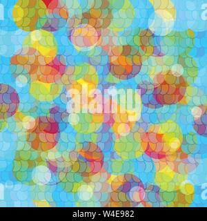 colored circles abstract geometric background vector illustration Stock Vector