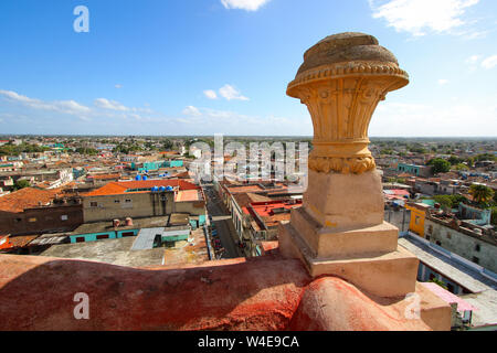 Camagüey, Cuba - View from the top of the tower of the Iglesia Catedral de Nuestra Señora de la Candelaria Stock Photo