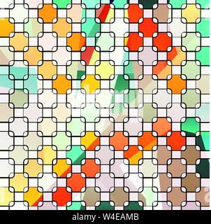 colored polygons on a colored background geometric abstract pattern Stock Vector