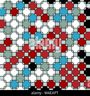 colorful geometric abstract pattern Stock Vector