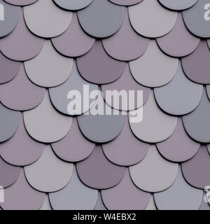 Scales texture uneven grey purple. Dragonscales. Seamless repeatable pattern Stock Photo