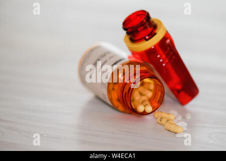 Mixed Prescription Drugs Stock Photo