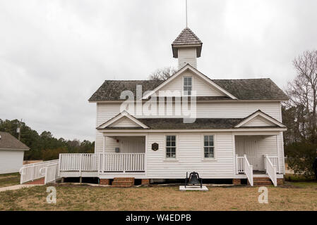 Historic Jarvisburg Colored School North Carolina Stock Photo