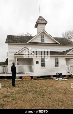 Historic Jarvisburg Colored School North Carolina Stock Photo