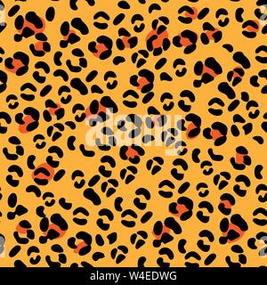 Leopard pattern design, vector illustration background Stock Vector