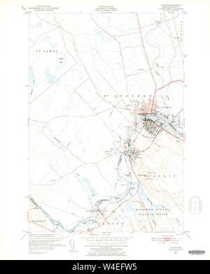 Calais, Maine, map 1949, 1:24000, United States of America by Timeless ...