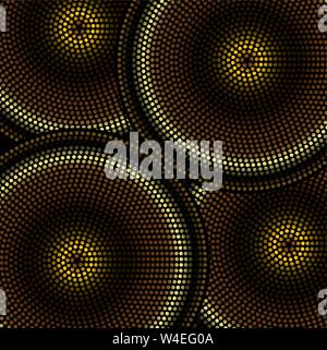 Background with the colored circles in a vector. Stock Vector