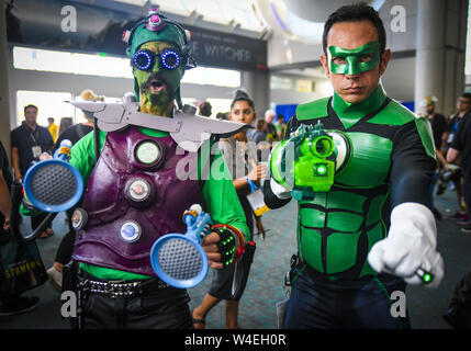 July 21, 2019 - San Diego, CA, U.S - Comic-Con 2019 July 22nd, San Diego CA. (Credit Image: © Dave Safley/ZUMA Wire) Stock Photo