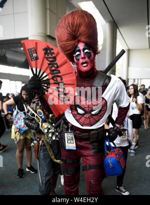 July 21, 2019 - San Diego, CA, U.S - Comic-Con 2019 July 22nd, San Diego CA. (Credit Image: © Dave Safley/ZUMA Wire) Stock Photo