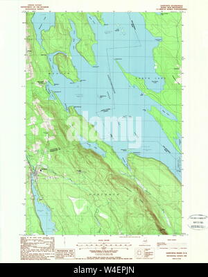 Maine USGS Historical Map Danforth 306534 1943 62500 Restoration Stock ...