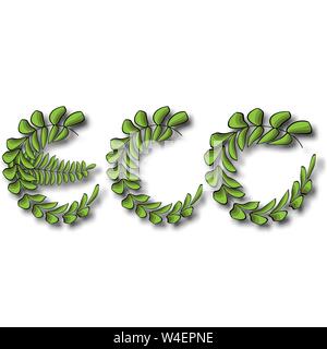 Logos of green tree leaf ecology nature element vector icon Stock Vector