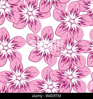 Flowers seamless pattern colorful. Abstract flowers seamless pattern Stock Vector
