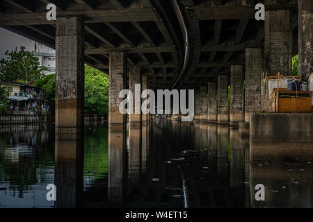 bangkok,Thailand - jun 30, 2019 : Khlong Toei Expressway over the Phra ...