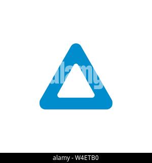 Triangle related vector glyph icon. Stock Vector