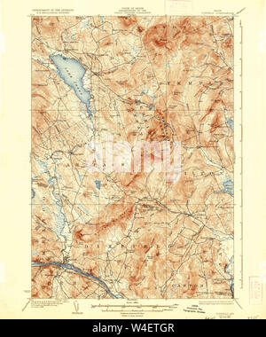 Maine USGS Historical Map Dixfield 460358 1929 62500 Restoration Stock Photo