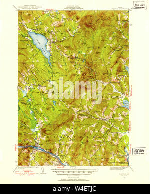 Maine USGS Historical Map Dixfield 460360 1926 62500 Restoration Stock Photo