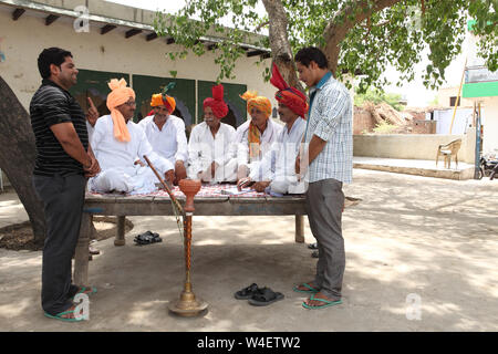 Panchayat hearing scene Stock Photo