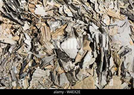 Background from burnt corrugated cardboard Stock Photo