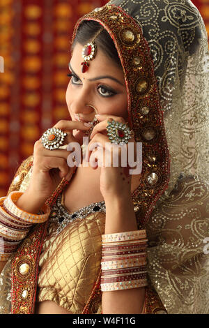Indian woman nose ring hi-res stock photography and images - Page 2 - Alamy