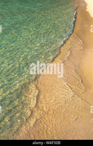Tropical Sea and Sand Background From Above Stock Photo