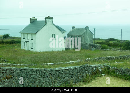 houses on the Aran island of Inishmore Stock Photo