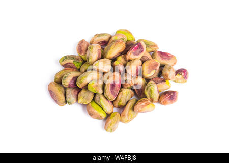 pistachios group  isolated on  white background Stock Photo